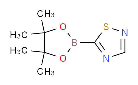 CAS No. 1346808-34-1, 5-(4,4,5,5-Tetramethyl-1,3,2-dioxaborolan-2-yl)-1,2,4-thiadiazole