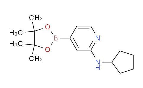 CAS No. 1346808-54-5, N-Cyclopentyl-4-(4,4,5,5-tetramethyl-1,3,2-dioxaborolan-2-yl)pyridin-2-amine