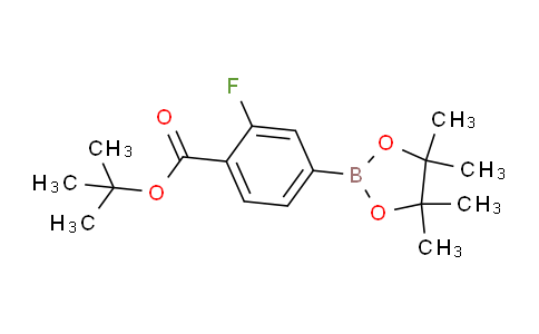 CAS No. 1351501-00-2, tert-Butyl 2-fluoro-4-(4,4,5,5-tetramethyl-1,3,2-dioxaborolan-2-yl)benzoate