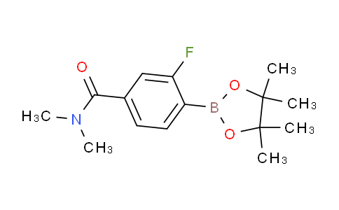 CAS No. 1351502-31-2, 3-Fluoro-N,N-dimethyl-4-(tetramethyl-1,3,2-dioxaborolan-2-yl)benzamide