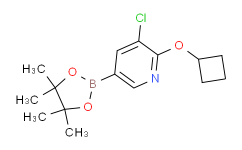 CAS No. 1352573-92-2, 3-Chloro-2-cyclobutoxy-5-(4,4,5,5-tetramethyl-1,3,2-dioxaborolan-2-yl)pyridine