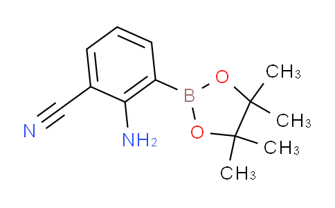 CAS No. 1352575-06-4, 2-Amino-3-(4,4,5,5-tetramethyl-1,3,2-dioxaborolan-2-yl)benzonitrile
