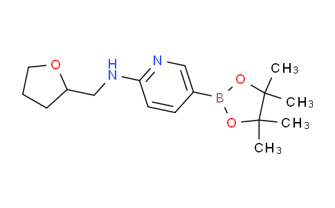 CAS No. 1352739-05-9, N-(Oxolan-2-ylmethyl)-5-(tetramethyl-1,3,2-dioxaborolan-2-yl)pyridin-2-amine