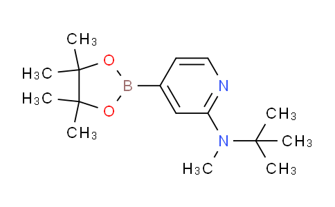 CAS No. 1352757-01-7, N-(tert-Butyl)-N-methyl-4-(4,4,5,5-tetramethyl-1,3,2-dioxaborolan-2-yl)pyridin-2-amine
