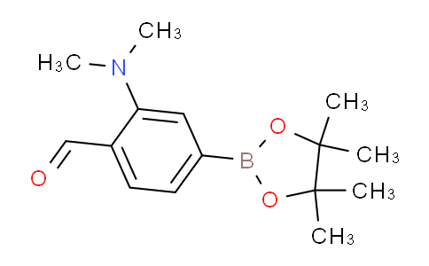 CAS No. 1352819-15-8, 2-(Dimethylamino)-4-(4,4,5,5-tetramethyl-1,3,2-dioxaborolan-2-yl)benzaldehyde
