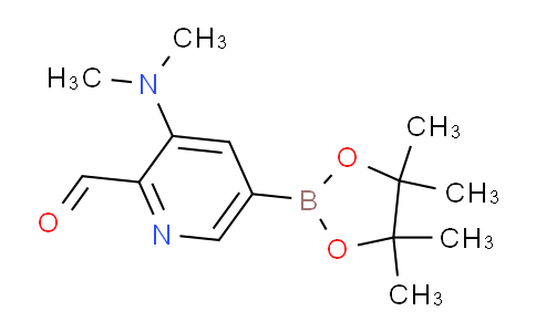 CAS No. 1352819-35-2, 3-(Dimethylamino)-5-(4,4,5,5-tetramethyl-1,3,2-dioxaborolan-2-yl)picolinaldehyde