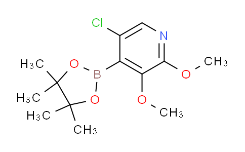 CAS No. 1356165-74-6, 5-Chloro-2,3-dimethoxy-4-(4,4,5,5-tetramethyl-1,3,2-dioxaborolan-2-yl)pyridine