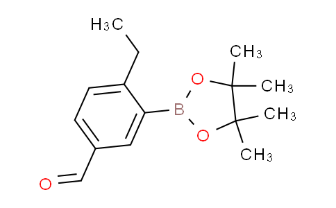 CAS No. 1356951-57-9, 4-Ethyl-3-(4,4,5,5-tetramethyl-1,3,2-dioxaborolan-2-yl)benzaldehyde
