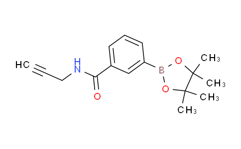 CAS No. 1357387-28-0, N-(Prop-2-yn-1-yl)-3-(tetramethyl-1,3,2-dioxaborolan-2-yl)benzamide