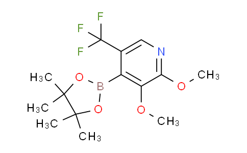 CAS No. 1357387-31-5, 2,3-Dimethoxy-4-(4,4,5,5-tetramethyl-1,3,2-dioxaborolan-2-yl)-5-(trifluoromethyl)pyridine