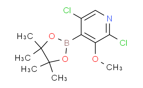 CAS No. 1357387-36-0, 2,5-Dichloro-3-methoxy-4-(4,4,5,5-tetramethyl-1,3,2-dioxaborolan-2-yl)pyridine