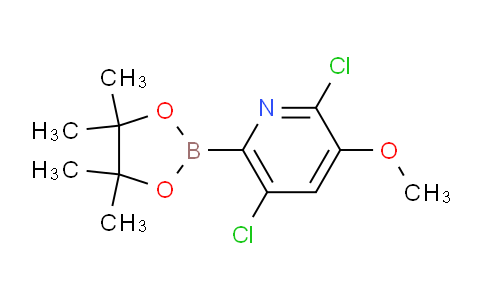 CAS No. 1357387-52-0, 2,5-Dichloro-3-methoxy-6-(4,4,5,5-tetramethyl-1,3,2-dioxaborolan-2-yl)pyridine