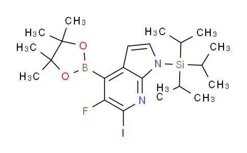 CAS No. 1357387-67-7, 5-Fluoro-6-Iodo-4-(4,4,5,5-tetramethyl-1,3,2-dioxaborolan-2-yl)-1-(triisopropylsilyl)-1H-pyrrolo[2,3-b]pyridine