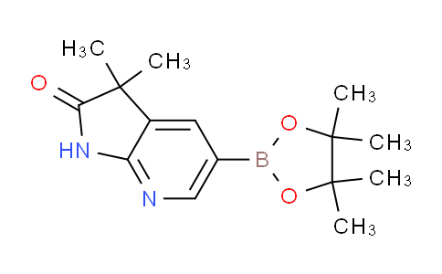 CAS No. 1359968-87-8, 3,3-Dimethyl-5-(4,4,5,5-tetramethyl-1,3,2-dioxaborolan-2-yl)-1H-pyrrolo[2,3-b]pyridin-2(3H)-one