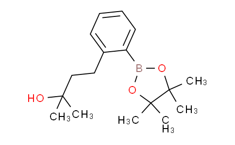 CAS No. 1362243-52-4, 2-Methyl-4-(2-(4,4,5,5-tetramethyl-1,3,2-dioxaborolan-2-yl)phenyl)butan-2-ol