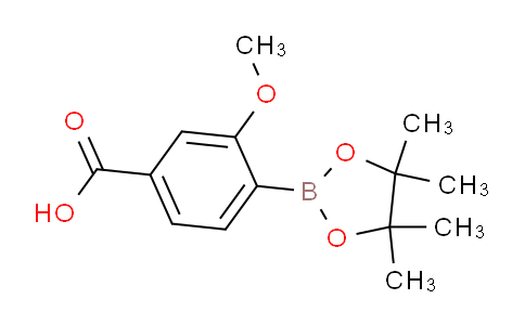 CAS No. 1374325-17-3, 3-Methoxy-4-(4,4,5,5-tetramethyl-1,3,2-dioxaborolan-2-yl)benzoic acid