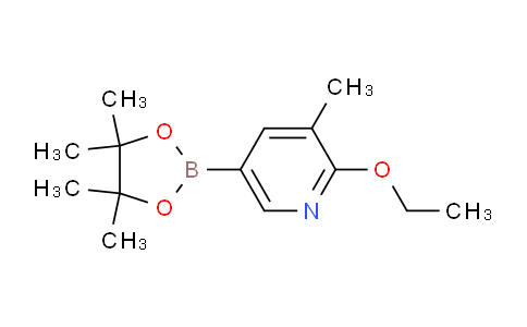 CAS No. 1375303-03-9, 2-Ethoxy-3-methyl-5-(4,4,5,5-tetramethyl-1,3,2-dioxaborolan-2-yl)pyridine