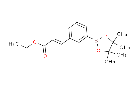 CAS No. 1377024-34-4, (E)-ethyl 3-(3-(4,4,5,5-tetramethyl-1,3,2-dioxaborolan-2-yl)phenyl)acrylate