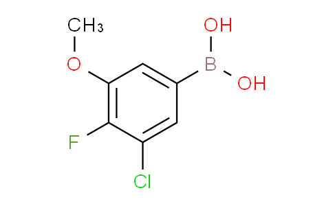 CAS No. 1379466-82-6, 3-Chloro-4-fluoro-5-methoxyphenylboronic acid