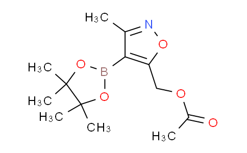CAS No. 1380089-34-8, (3-Methyl-4-(4,4,5,5-tetramethyl-1,3,2-dioxaborolan-2-yl)isoxazol-5-yl)methyl acetate