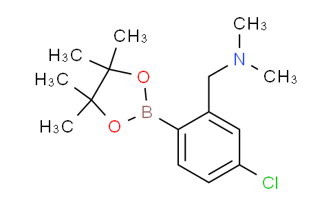 CAS No. 1384216-47-0, 1-(5-Chloro-2-(4,4,5,5-tetramethyl-1,3,2-dioxaborolan-2-yl)phenyl)-N,N-dimethylmethanamine
