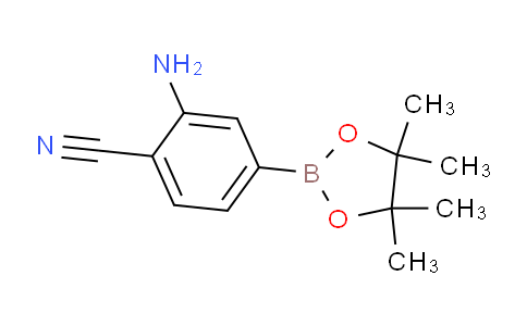 CAS No. 1384855-33-7, 2-Amino-4-(4,4,5,5-tetramethyl-1,3,2-dioxaborolan-2-yl)benzonitrile