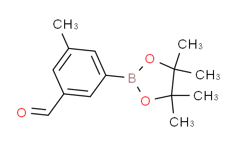CAS No. 1392146-21-2, 3-Methyl-5-(4,4,5,5-tetramethyl-1,3,2-dioxaborolan-2-yl)benzaldehyde