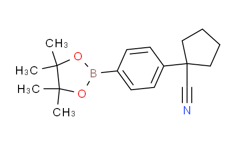 CAS No. 1396776-57-0, 1-(4-(4,4,5,5-Tetramethyl-1,3,2-dioxaborolan-2-yl)phenyl)cyclopentanecarbonitrile