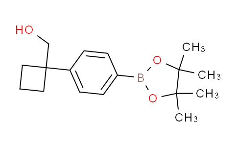 CAS No. 1398331-84-4, (1-(4-(4,4,5,5-Tetramethyl-1,3,2-dioxaborolan-2-yl)phenyl)cyclobutyl)methanol