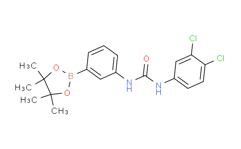 CAS No. 1400222-60-7, 1-(3,4-Dichlorophenyl)-3-[3-(tetramethyl-1,3,2-dioxaborolan-2-yl)phenyl]urea