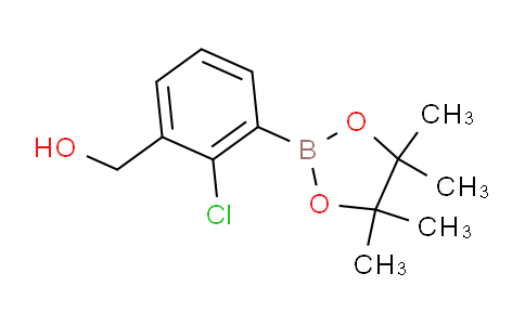 CAS No. 1400755-07-8, (2-chloro-3-(4,4,5,5-tetramethyl-1,3,2-dioxaborolan-2-yl)phenyl)methanol