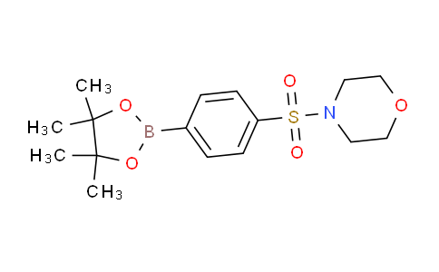CAS No. 1401222-64-7, 4-((4-(4,4,5,5-Tetramethyl-1,3,2-dioxaborolan-2-yl)phenyl)sulfonyl)morpholine