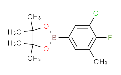 CAS No. 1402238-26-9, 2-(3-Chloro-4-fluoro-5-methylphenyl)-4,4,5,5-tetramethyl-1,3,2-dioxaborolane