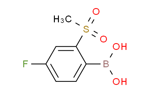 CAS No. 1402238-31-6, 4-Fluoro-2-(methylsulfonyl)phenylboronic acid