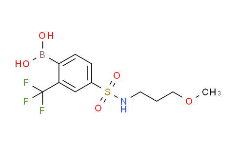 CAS No. 1402238-35-0, 4-(N-(3-Methoxypropyl)sulfamoyl)-2-trifluoromethylphenylboronic acid