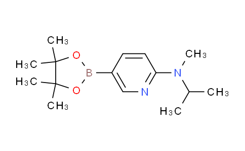 CAS No. 1402238-39-4, N-Isopropyl-N-methyl-5-(4,4,5,5-tetramethyl-1,3,2-dioxaborolan-2-yl)pyridin-2-amine