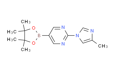 CAS No. 1402240-42-9, 2-(4-Methyl-1H-imidazol-1-yl)-5-(4,4,5,5-tetramethyl-1,3,2-dioxaborolan-2-yl)pyrimidine