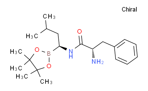 CAS No. 1412937-52-0, (S)-2-Amino-N-((S)-3-methyl-1-(4,4,5,5-tetramethyl-1,3,2-dioxaborolan-2-yl)butyl)-3-phenylpropanamide