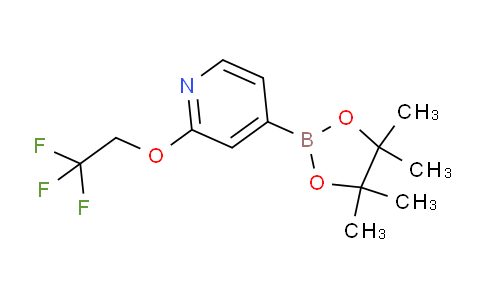 CAS No. 1415748-20-7, 4-(4,4,5,5-Tetramethyl-1,3,2-dioxaborolan-2-yl)-2-(2,2,2-trifluoroethoxy)pyridine