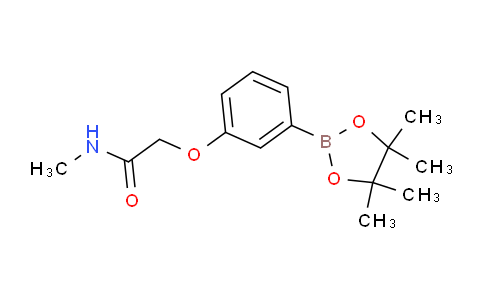 CAS No. 1415793-73-5, N-Methyl-2-(3-(4,4,5,5-tetramethyl-1,3,2-dioxaborolan-2-yl)phenoxy)acetamide
