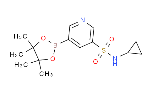 CAS No. 1416337-90-0, N-Cyclopropyl-5-(4,4,5,5-tetramethyl-1,3,2-dioxaborolan-2-yl)pyridine-3-sulfonamide