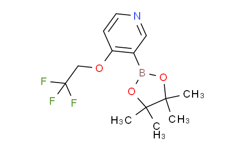 CAS No. 1416724-47-4, 3-(4,4,5,5-Tetramethyl-1,3,2-dioxaborolan-2-yl)-4-(2,2,2-trifluoroethoxy)pyridine
