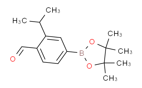CAS No. 1418128-64-9, 2-Isopropyl-4-(4,4,5,5-tetramethyl-1,3,2-dioxaborolan-2-yl)benzaldehyde