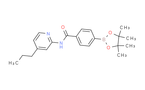 CAS No. 1418307-27-3, N-(4-Propylpyridin-2-yl)-4-(4,4,5,5-tetramethyl-1,3,2-dioxaborolan-2-yl)benzamide