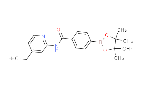 CAS No. 1418307-36-4, N-(4-Ethylpyridin-2-yl)-4-(4,4,5,5-tetramethyl-1,3,2-dioxaborolan-2-yl)benzamide