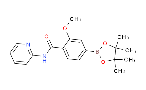 CAS No. 1419221-33-2, 2-Methoxy-N-(pyridin-2-yl)-4-(4,4,5,5-tetramethyl-1,3,2-dioxaborolan-2-yl)benzamide