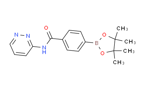 CAS No. 1419221-37-6, N-(Pyridazin-3-yl)-4-(4,4,5,5-tetramethyl-1,3,2-dioxaborolan-2-yl)benzamide