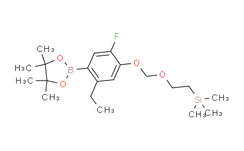 CAS No. 1421503-40-3, (2-((5-Ethyl-2-fluoro-4-(4,4,5,5-tetramethyl-1,3,2-dioxaborolan-2-yl)phenoxy)methoxy)ethyl)trimethylsilane