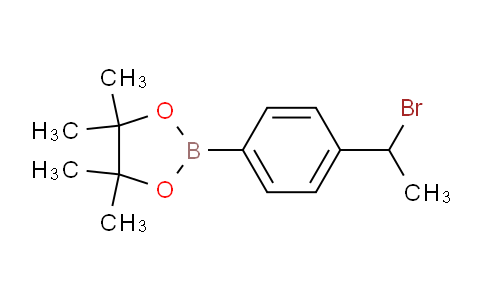 CAS No. 1422655-36-4, 2-(4-(1-Bromoethyl)phenyl)-4,4,5,5-tetramethyl-1,3,2-dioxaborolane