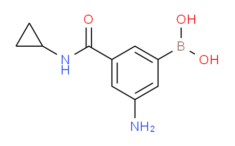CAS No. 1423129-20-7, 3-Amino-5-(cyclopropylcarbamoyl)phenylboronic acid